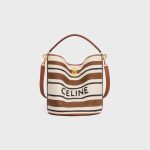 BUCKET 16 BAG IN STRIPED TEXTILE WITH CELINE JACQUARD MULTICOLOR